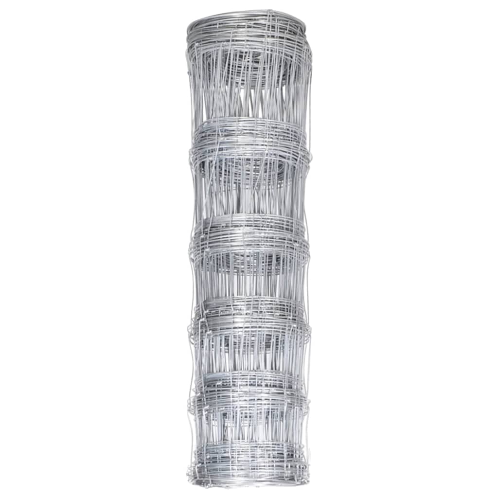 Havehegn 50x0,8 m galvaniseret stål sølvfarvet - number 2.