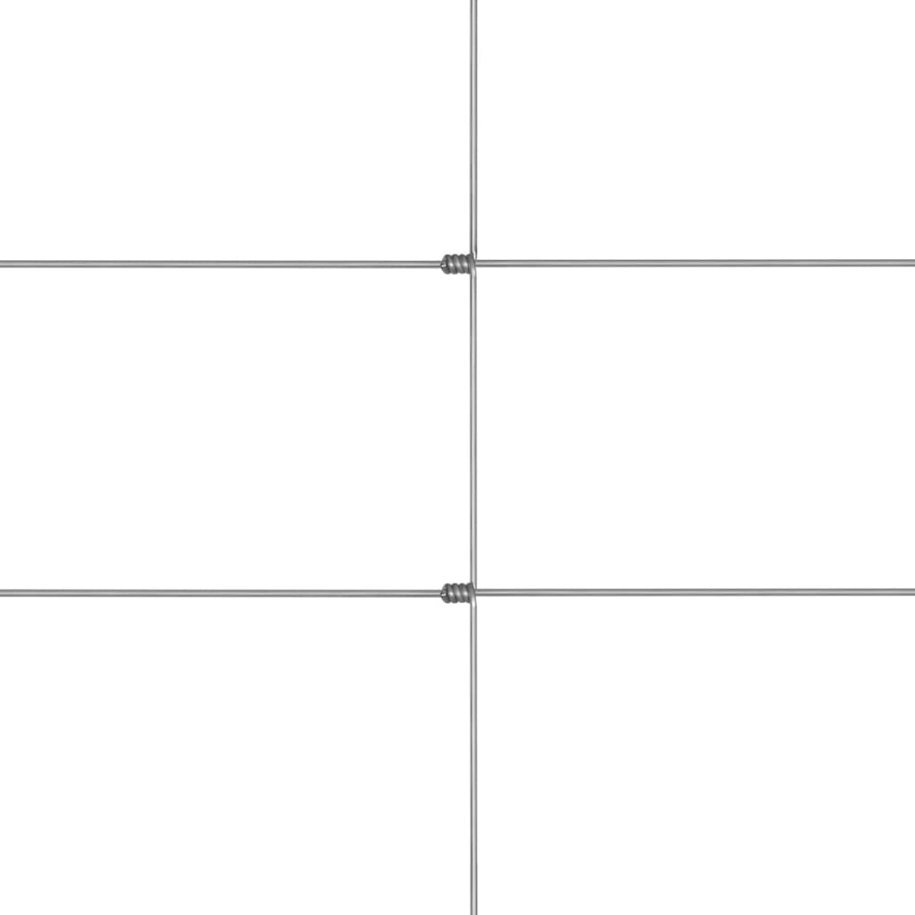 Havehegn 50x0,8 m galvaniseret stål sølvfarvet - number 3.
