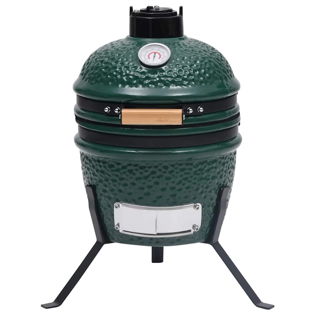 2-i-1 kamado-røgegrill 56 cm keramisk - grøn, 1 - number 3.