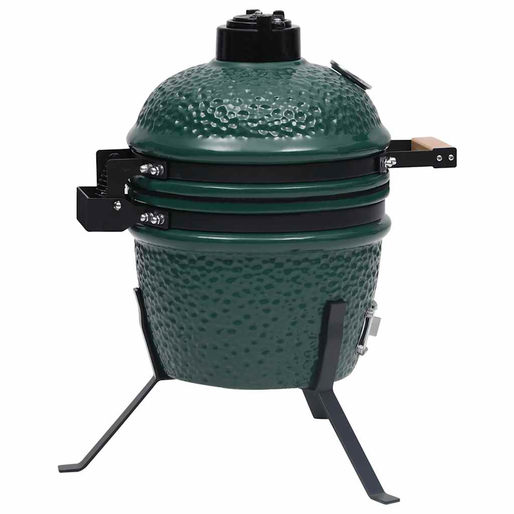 2-i-1 kamado-røgegrill 56 cm keramisk - grøn, 1 - number 5.