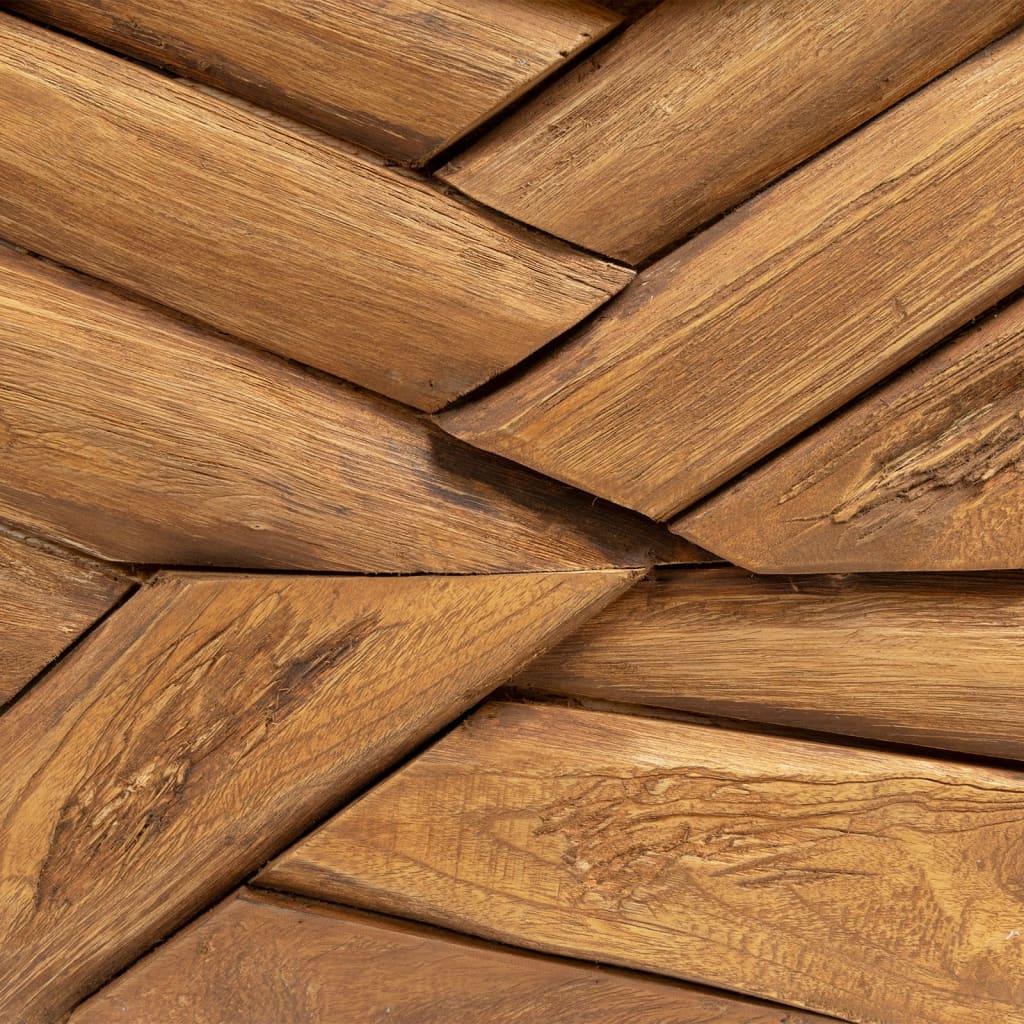 Sofabord 110x35x38 cm teaktræ eroderet finish - number 6.