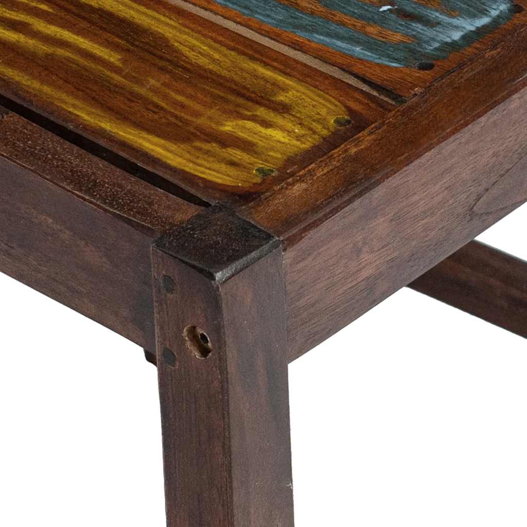 Stół jadalny krzesła szt. lite drewno odzyskane - 2 szt - number 7.