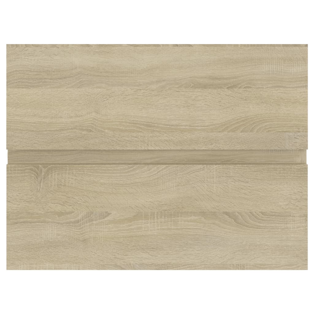 Szafka dolna z wbudowanym zlewem wykonana z drewna dąb sonoma - number 7.