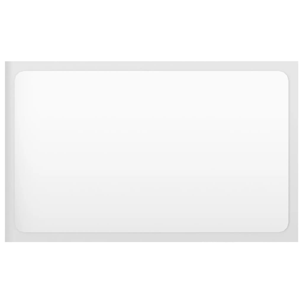 Badeværelsesmøbelsæt spånplade hvid højglans - number 8.