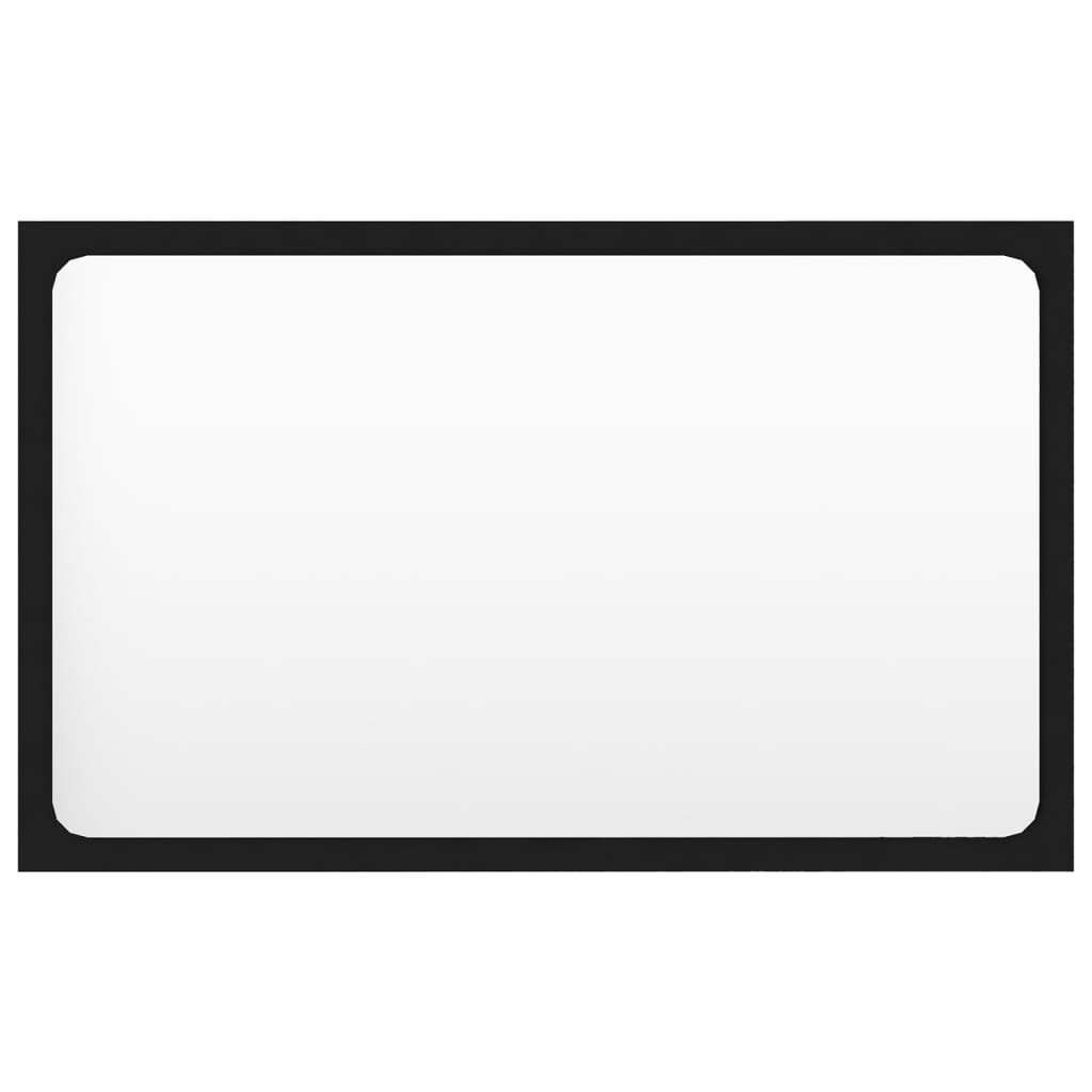 Badeværelsesmøbelsæt konstrueret træ sort - number 8.