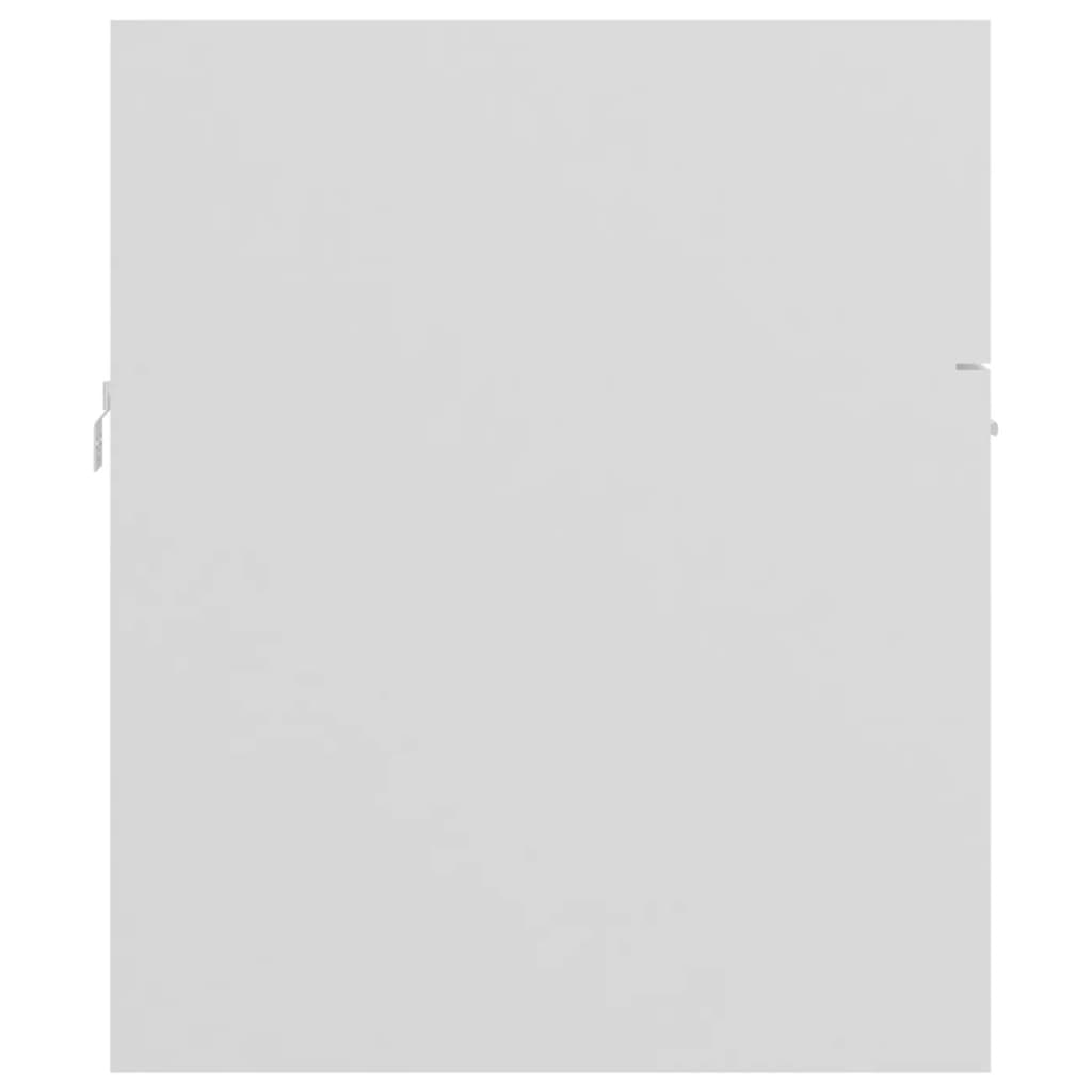 Ormar za pranje ugrađenim ručnim pranjem konstruiranog drveta - bijelo, 80 x 38,5 x 46 cm, 1, bez slavine - number 7.