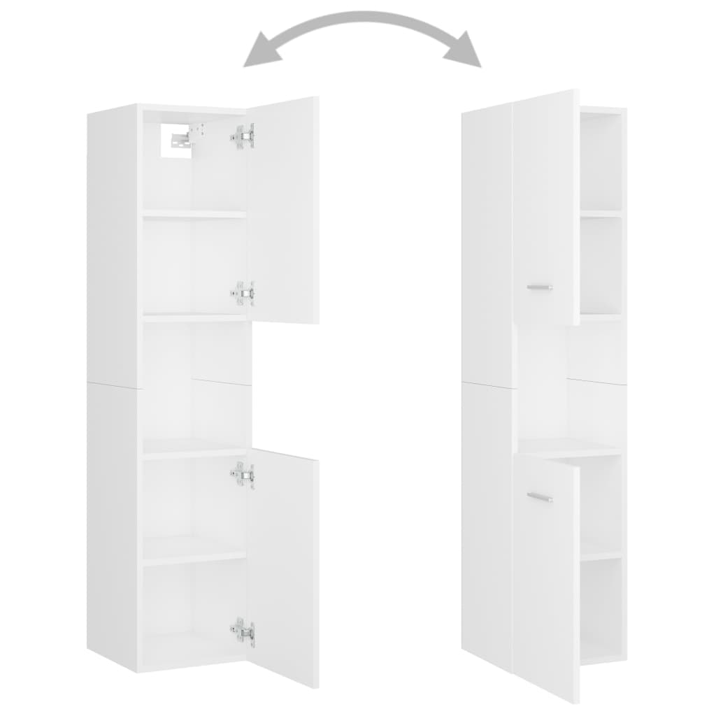 Set mobili da bagno truciolato - bianco, 41 x 38,5 x 46 cm, 1 - number 7.