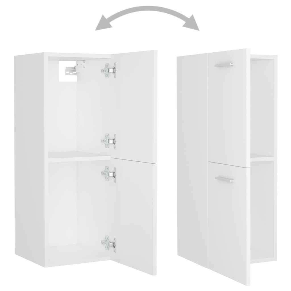 Set mobili da bagno truciolato - bianco, 41 x 38,5 x 46 cm, 1 - number 6.