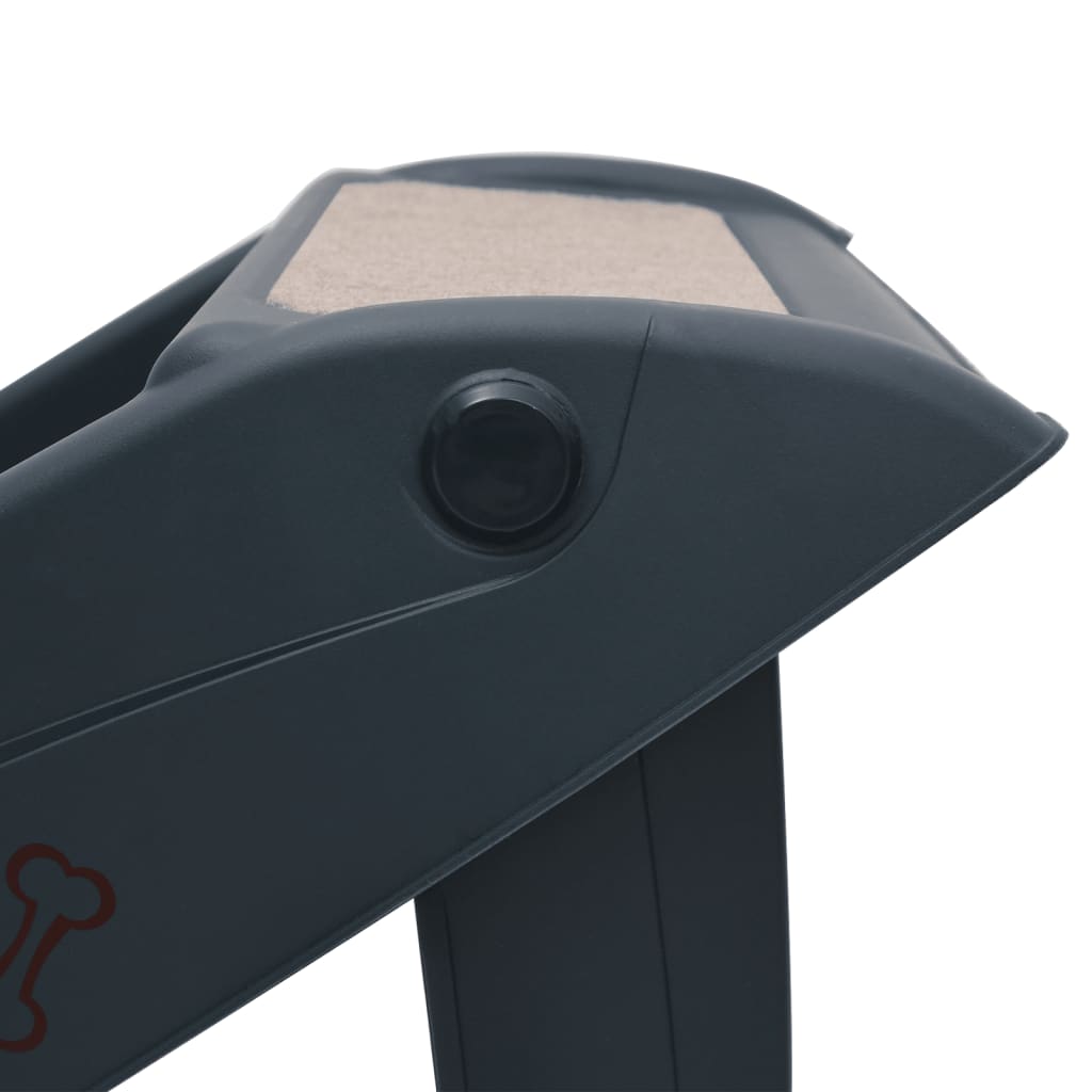 Escalier pliable pour chien 4 marches gris foncé - number 8.