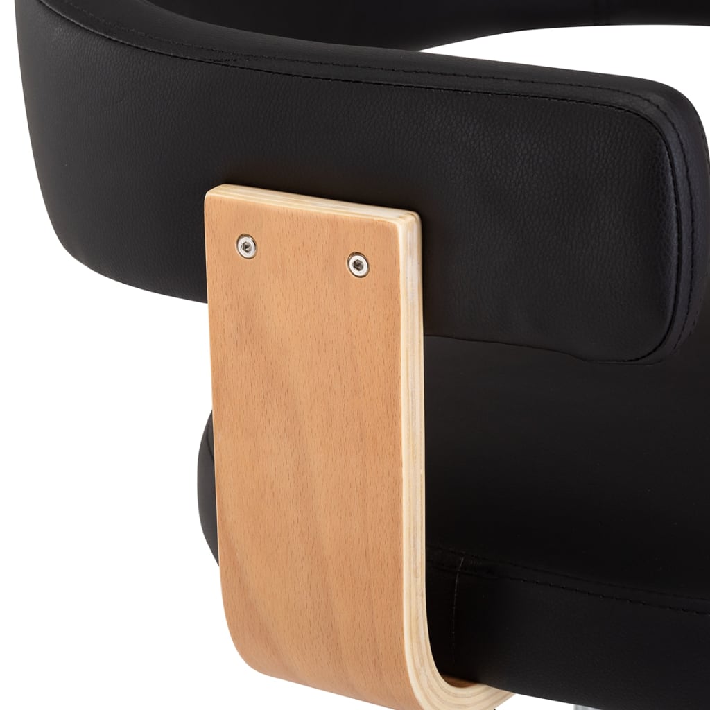 Barkrakker pc. bøyd tre og kunstskinn - svart, 2 - number 7.