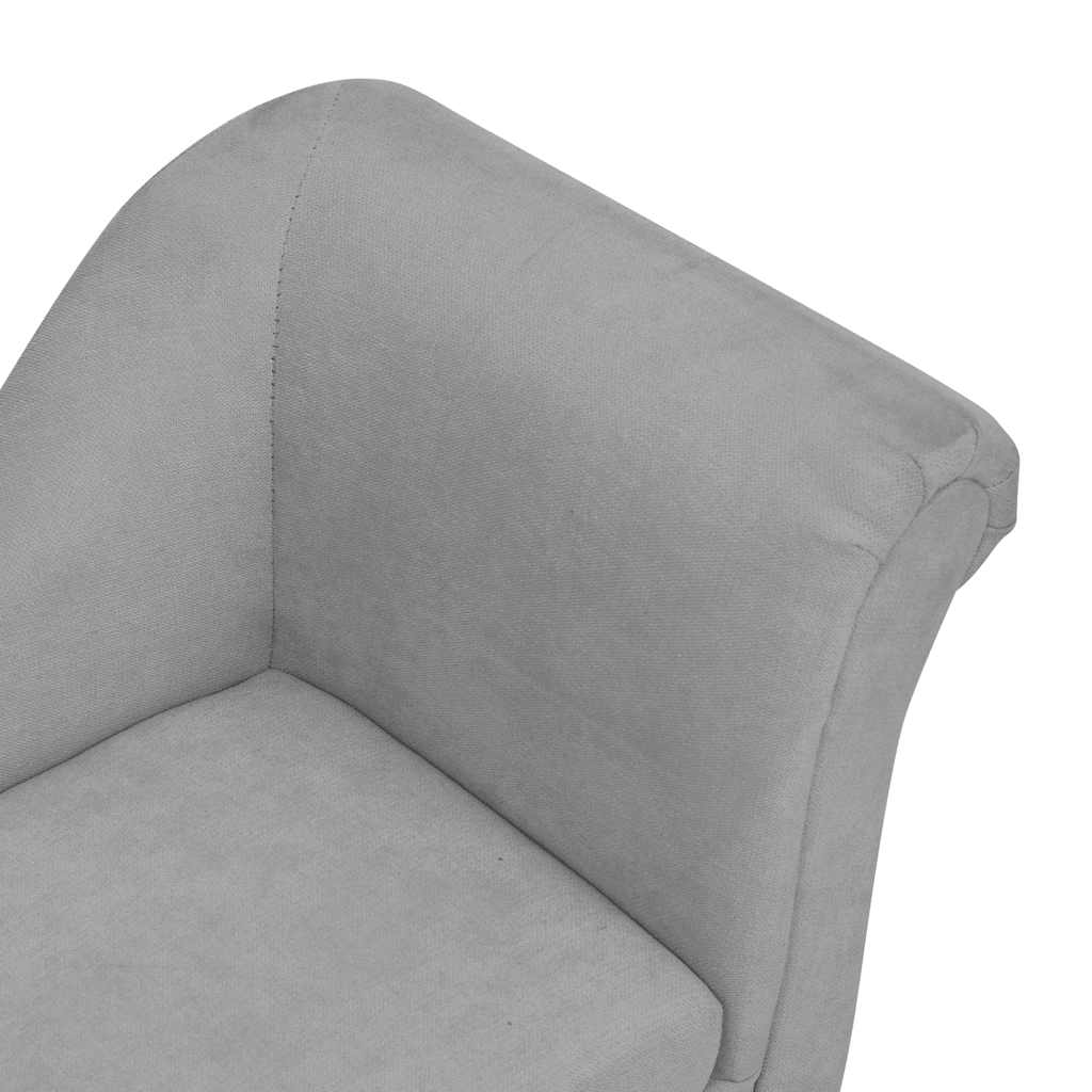 Canapé pour chien avec coussin 83x44x44 cm peluche - gris - number 7.