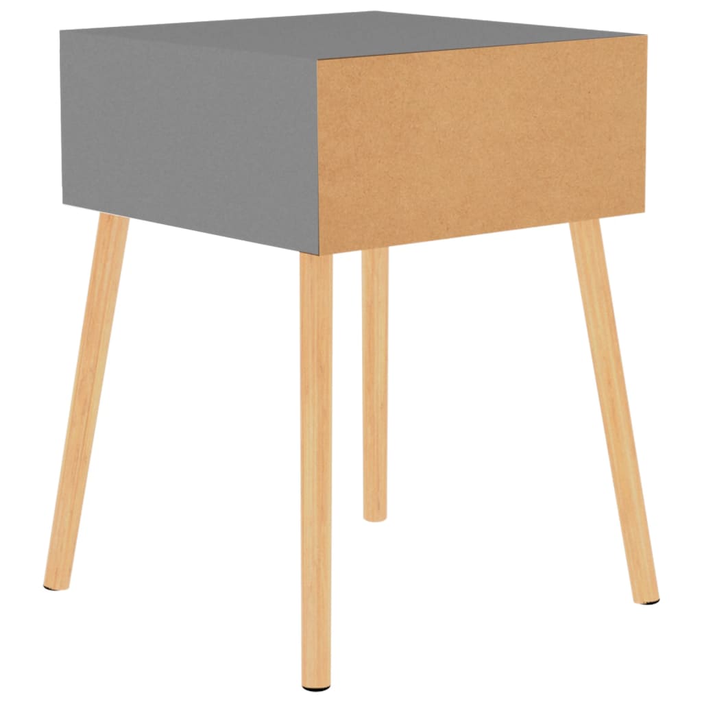 Bedside tables pc. 40x40x56 cm engineered wood - grey, 2 - number 5.