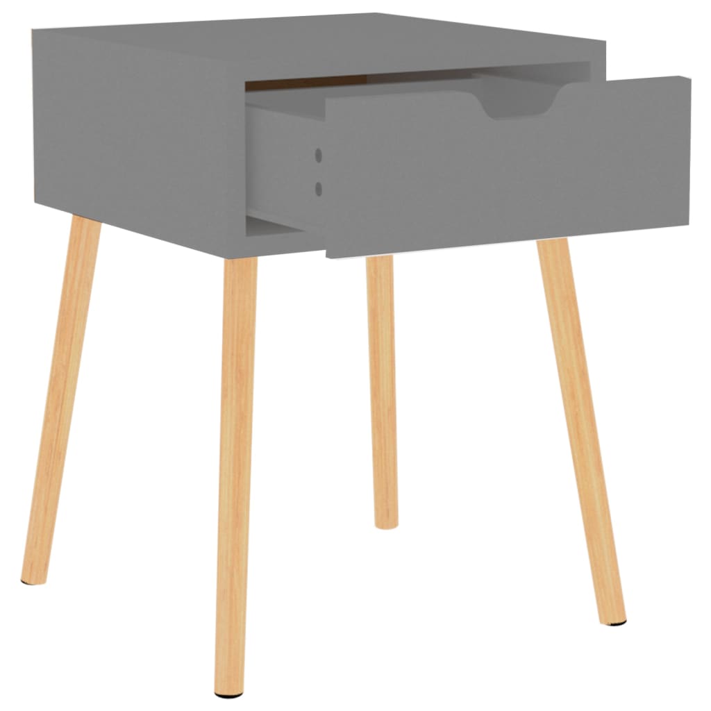 Bedside tables pc. 40x40x56 cm engineered wood - grey, 2 - number 6.