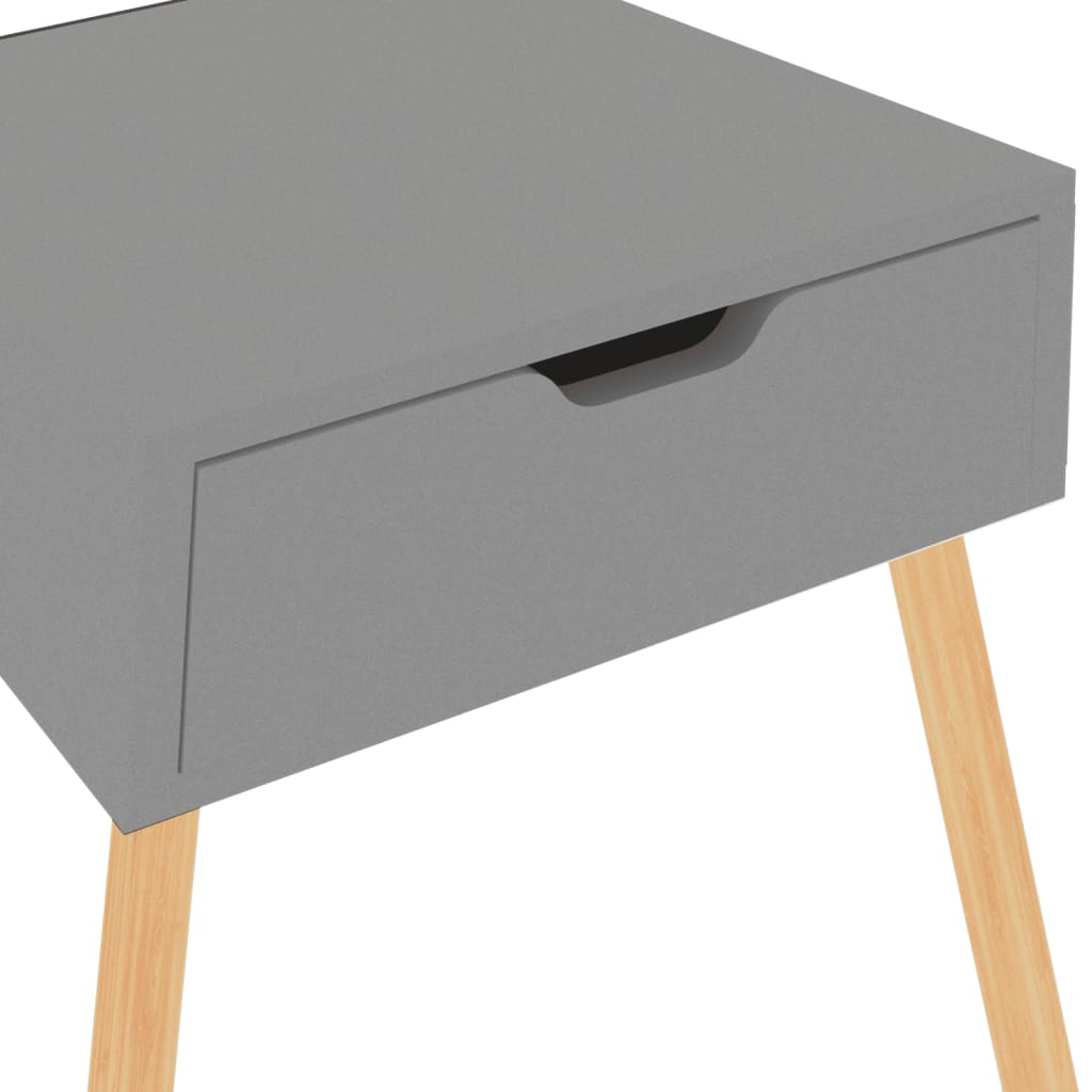 Bedside tables pc. 40x40x56 cm engineered wood - grey, 2 - number 9.