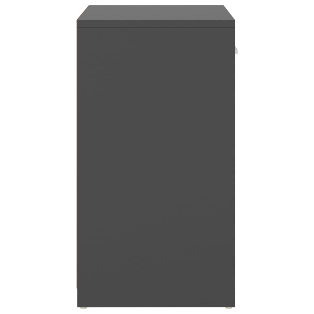 Shoe bench 94.5x31x57 cm engineered wood - grey, 1 - number 4.