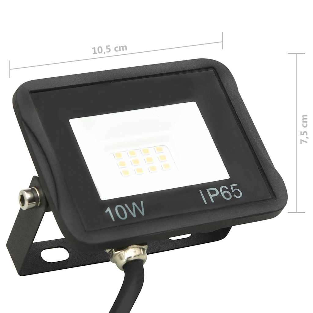 Projecteur led 10 w blanc chaud - number 10.
