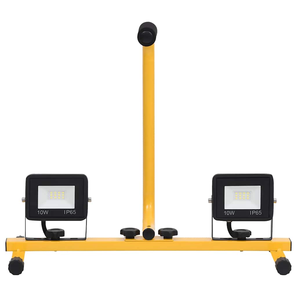 Led-projektør med håndtag 2x10 w varmt hvidt lys - number 5.