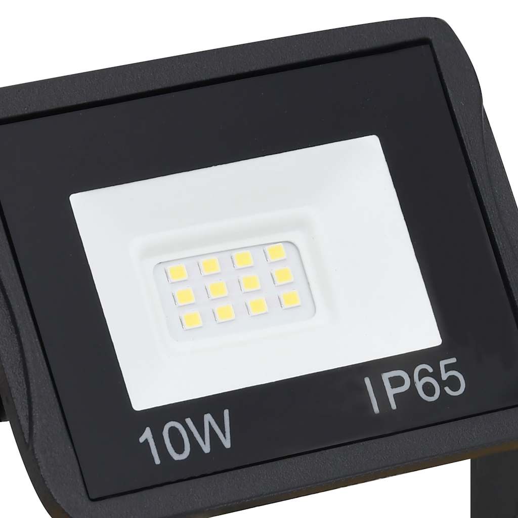Led-projektør med håndtag 2x10 w varmt hvidt lys - number 10.