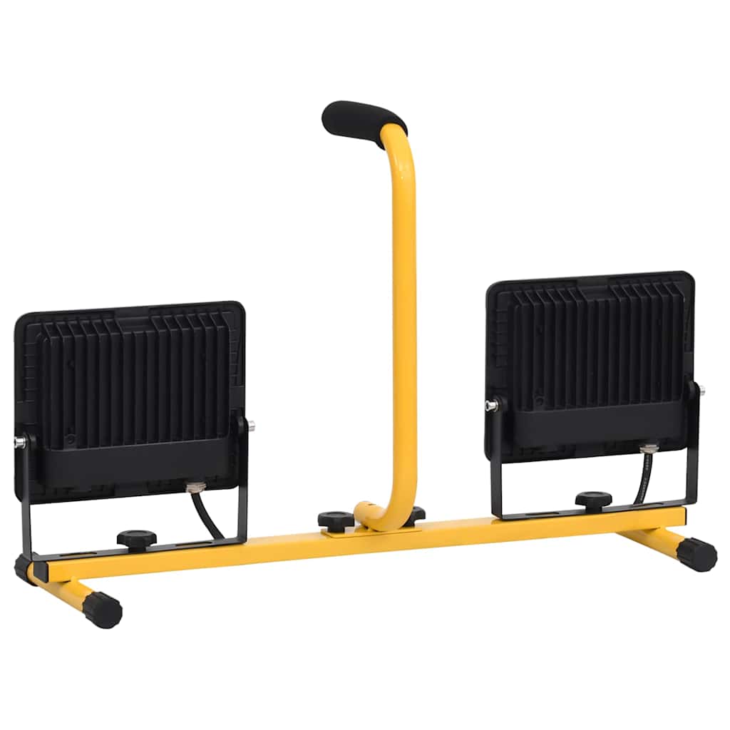 Led-projektør med håndtag 2x50 w varm hvid - number 7.