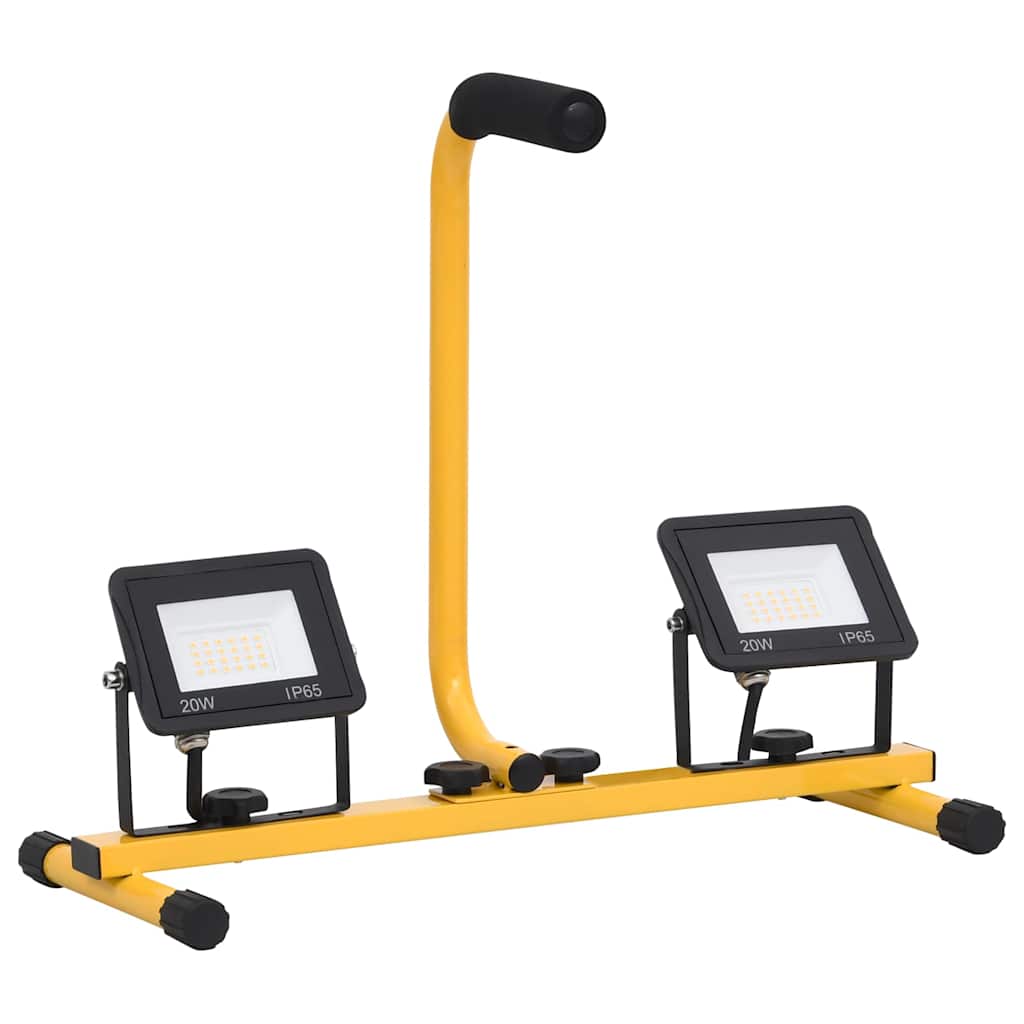 Projecteur led avec poignée 2x20 w lumière blanche froide - number 5.