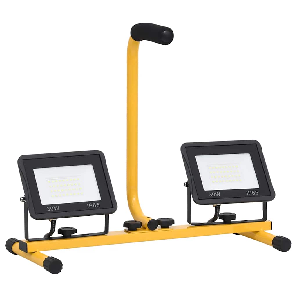 Led-projektør med håndtag 2x30 w kold hvid - number 3.