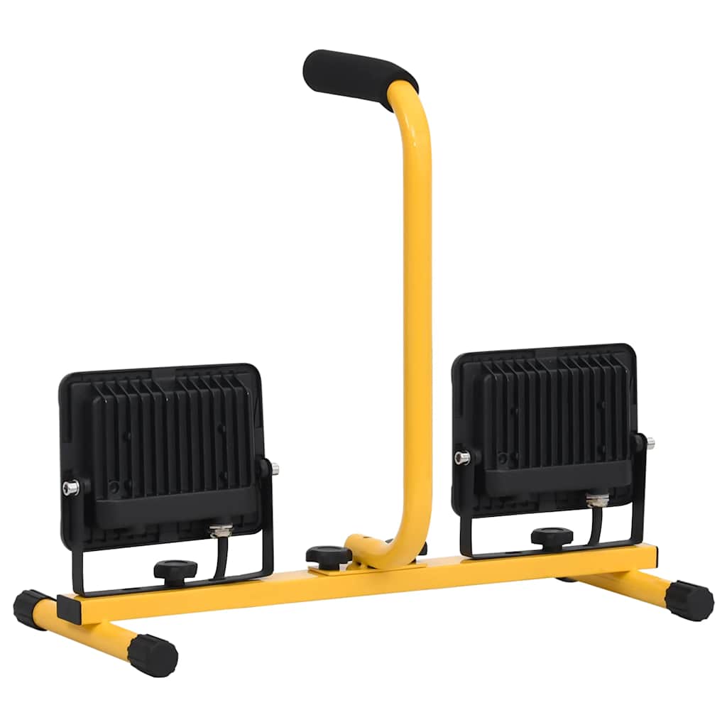 Led-projektør med håndtag 2x30 w kold hvid - number 7.