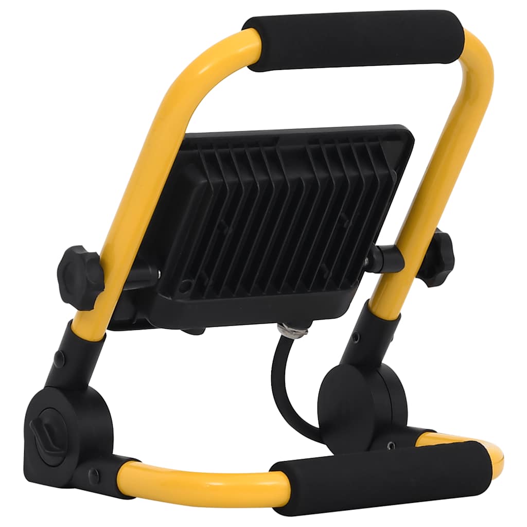 Led-projektør med håndtag 30 w varmt hvidt lys - number 6.