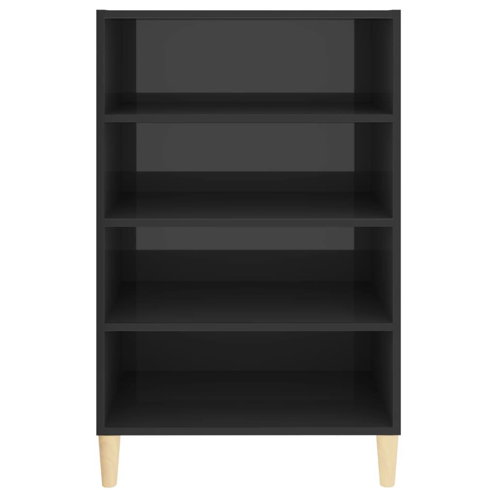 Skjenk 57x35x90 cm konstruert tre høyglans - grå høyglans, 1 - number 4.