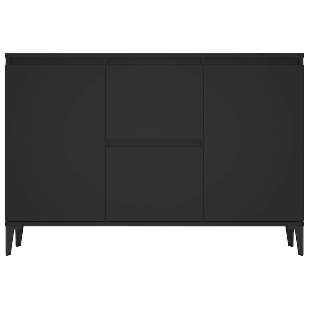 Skænk 104x35x70 cm konstrueret træ - sort, 1 - number 5.