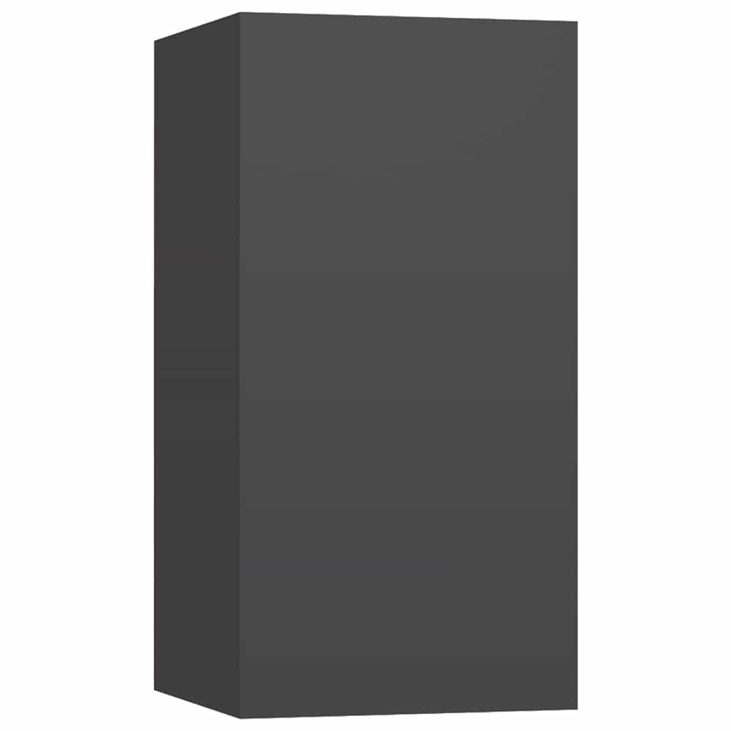 Tv-borde stk. 30,5x30x60 cm konstrueret træ - grå, 2, 60 cm - number 8.