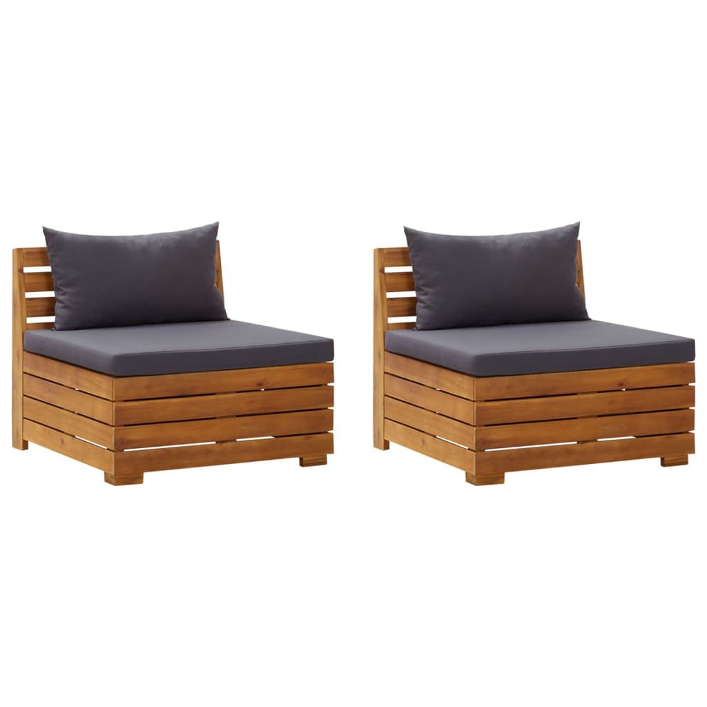 2-personers havesofa med hynder massivt akacietræ - number 1.