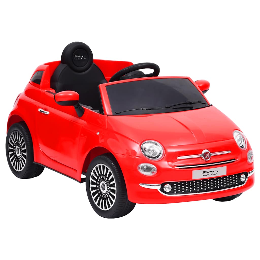 Voiture électrique pour enfants fiat 500 rouge - number 1.