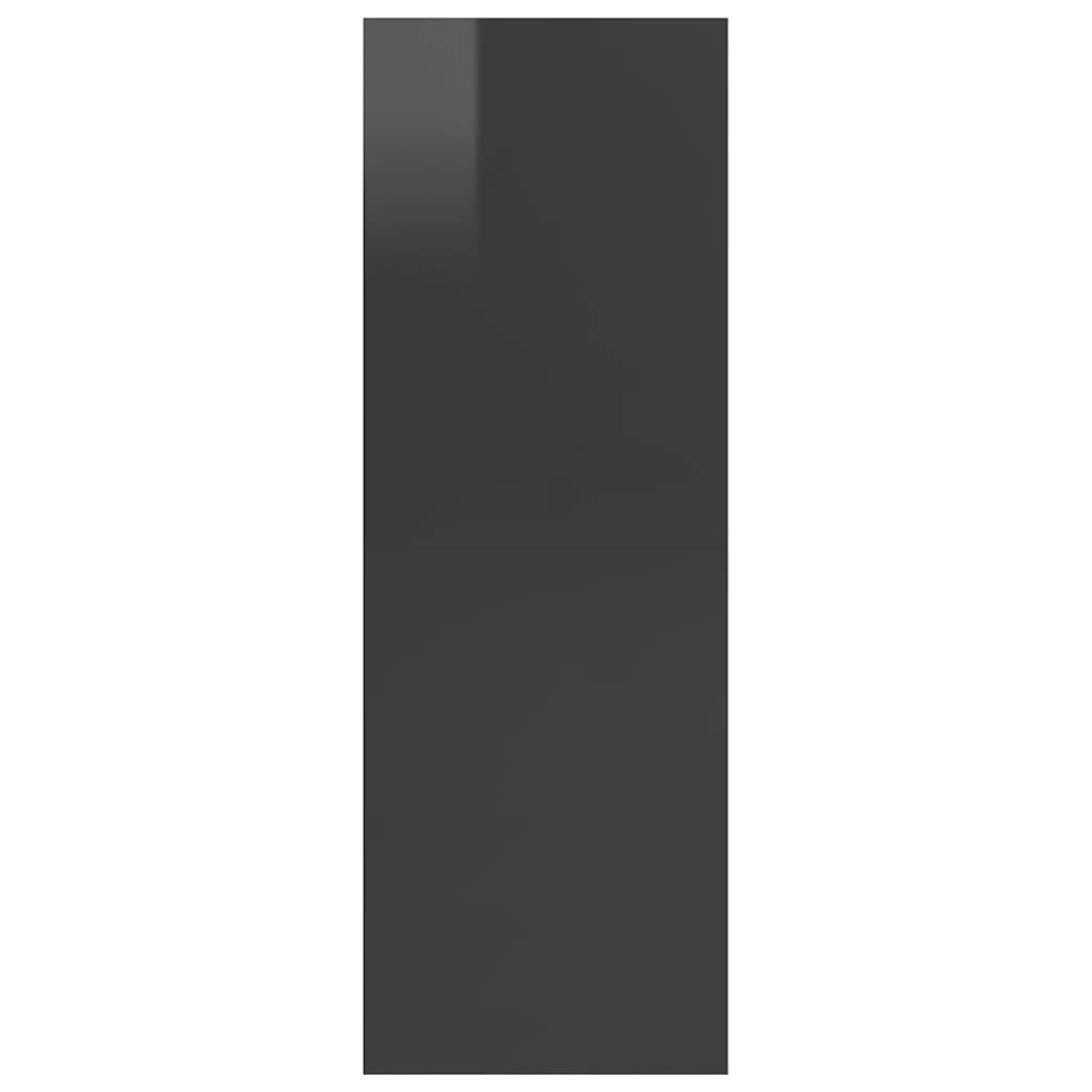 Wall hung tv cabinet 37x37x107 cm constructed wood - gray high gloss, 1, 107 cm - number 8.