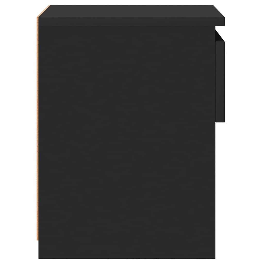 Sengeborde stk. 40x30x39 cm konstrueret træ - sort, 2 - number 6.