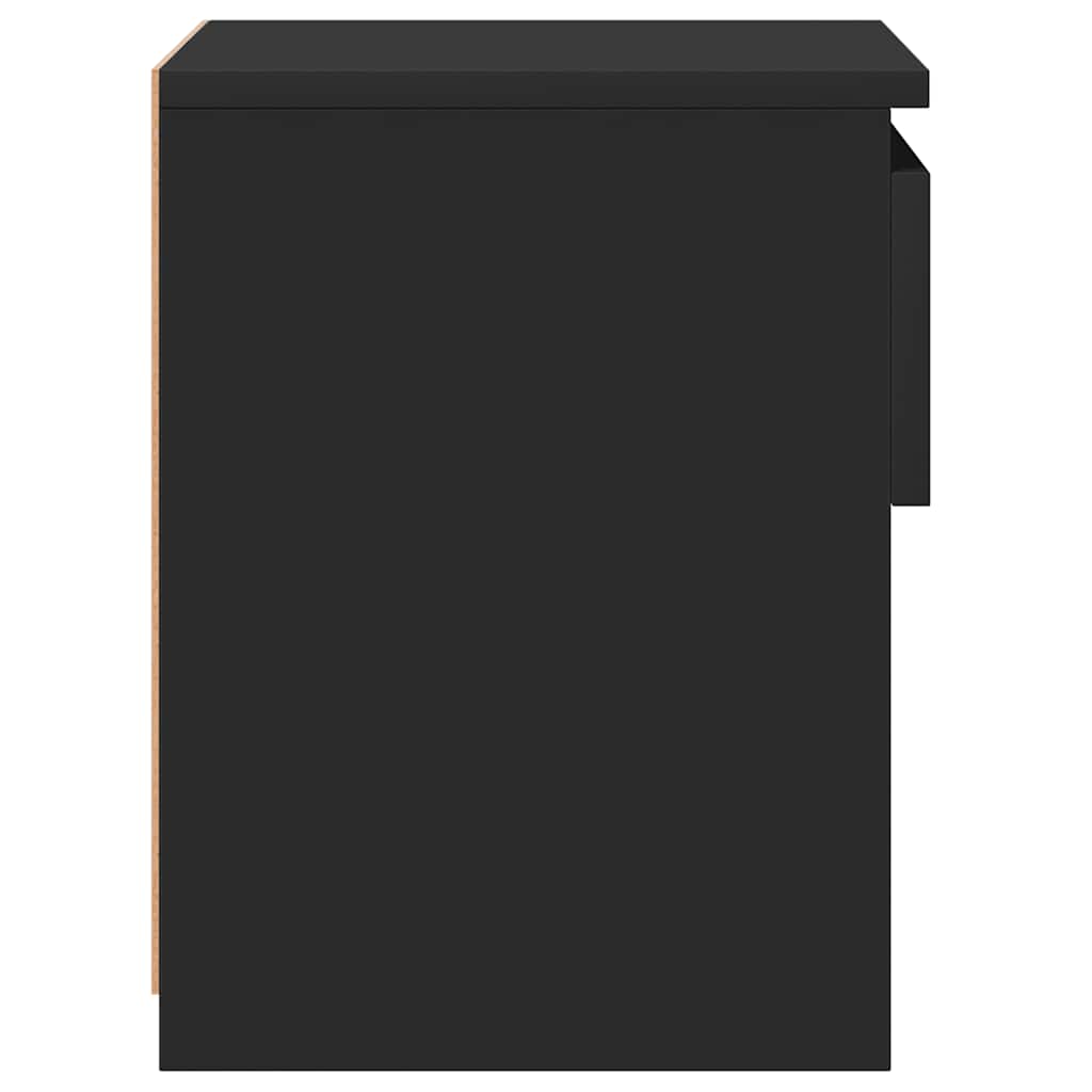 Noćni ormarić 40x30x39 cm izrađeno drvo crna - number 6.