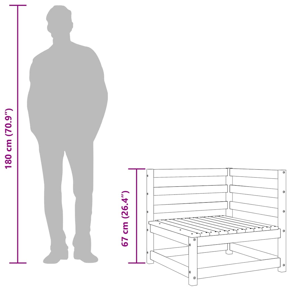 Salongsett for hagen 3 deler massiv furu - svart, ooo 587, ooo 588, 1 - number 11.