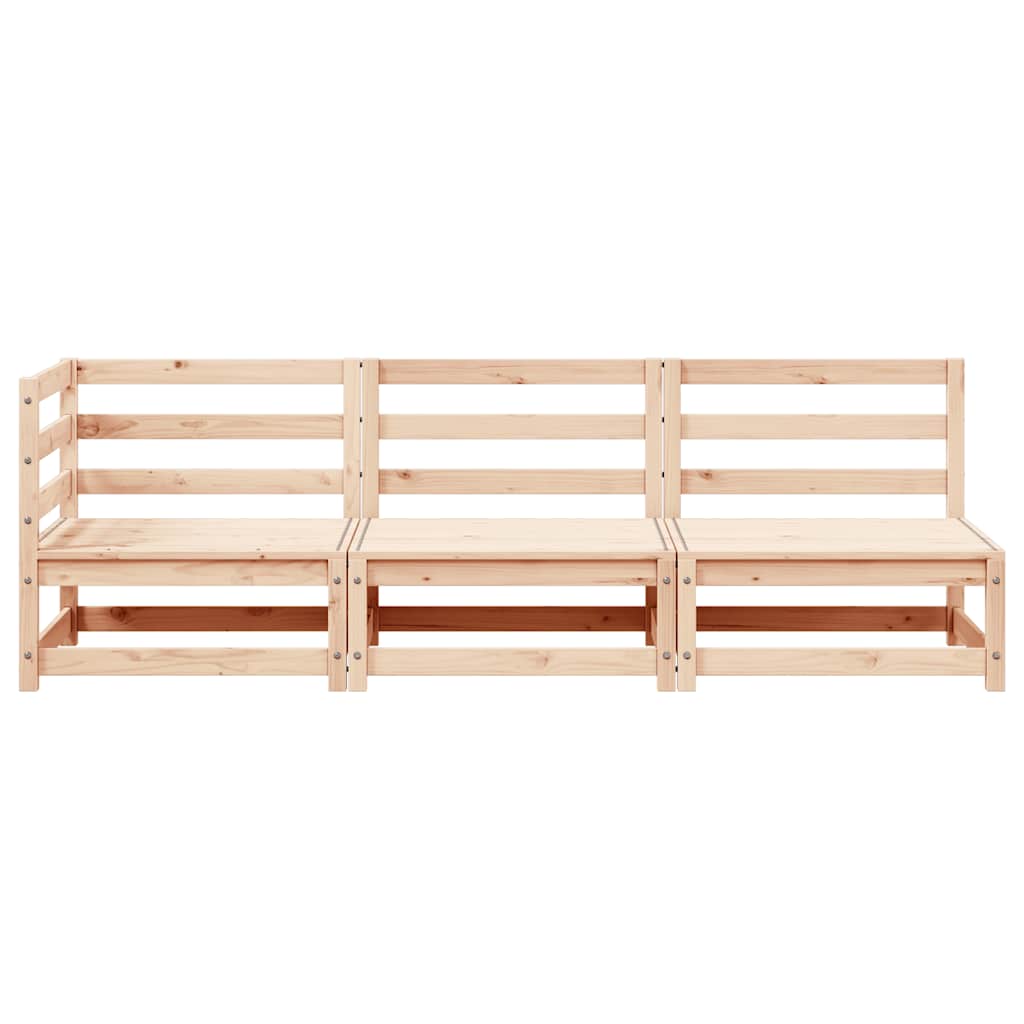 Salongsett for hagen 3 deler massiv furu - svart, ooo 587, ooo 588, 1 - number 5.