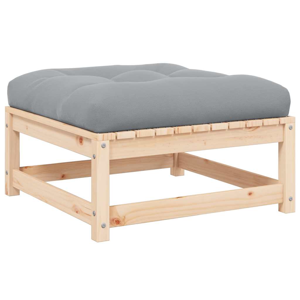 Do ogrodu z poduszką sosna lita - kolor naturalny, 1, podnóżek - number 1.