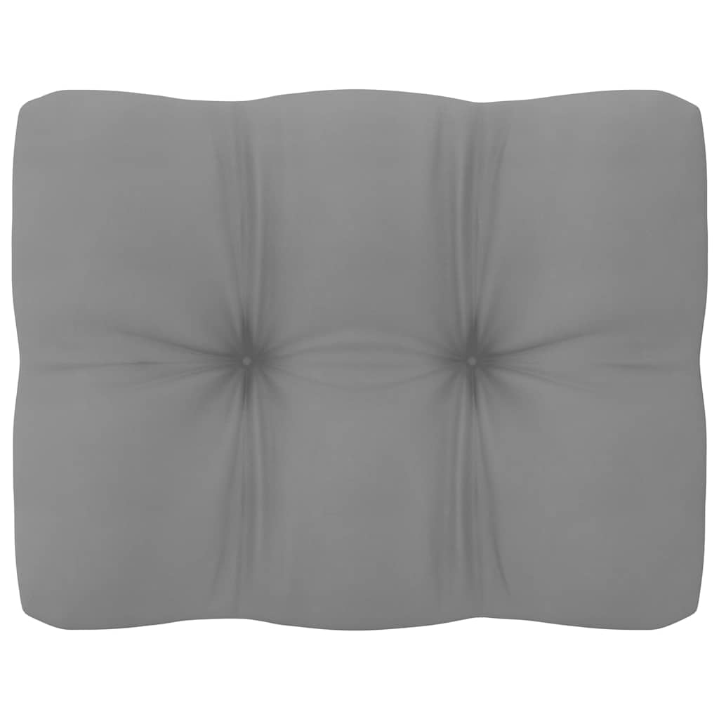 2-personers havesofa m. hynder massivt fyrretræ - naturfarvet og grå, 1, 2-sædet - number 8.