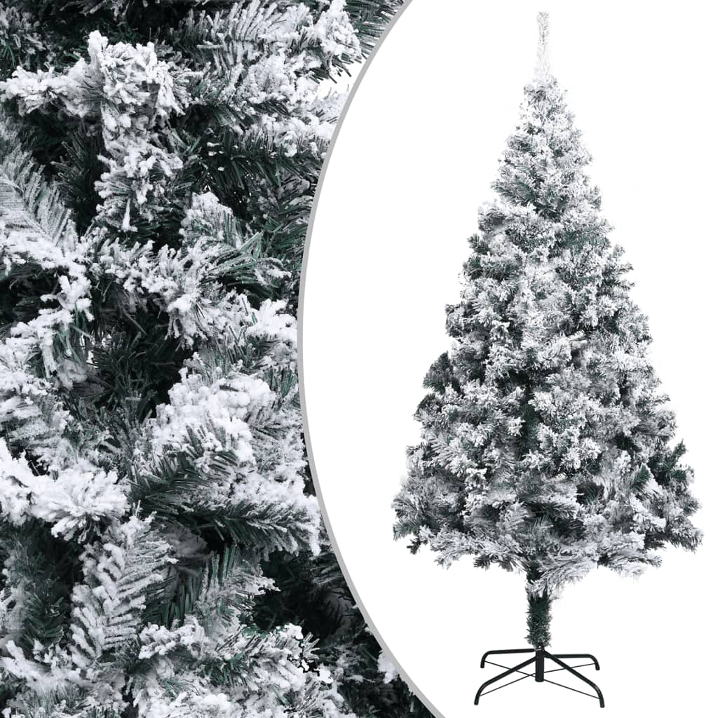 Artificial christmas tree with powder snow 400 cm pvc green - 400 x 190 cm, 1 - number 1.
