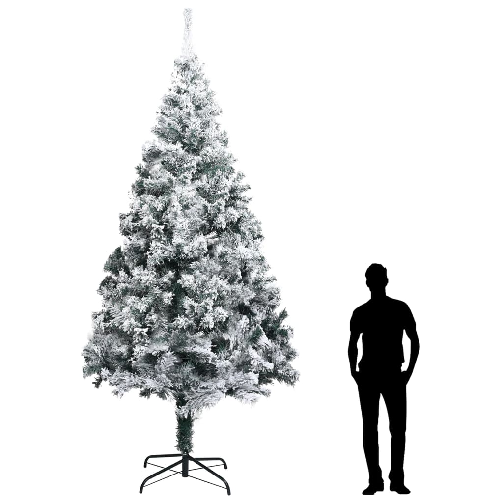 Artificial christmas tree with powder snow 400 cm pvc green - 400 x 190 cm, 1 - number 6.
