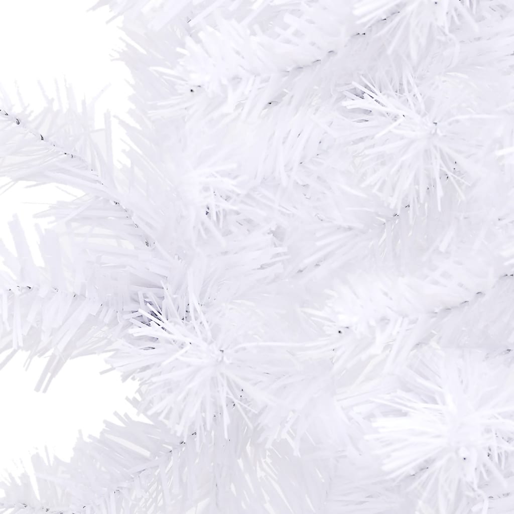 Artificial christmas tree for corner 240 cm pvc - white, 240 x 85 cm, 1 - number 5.