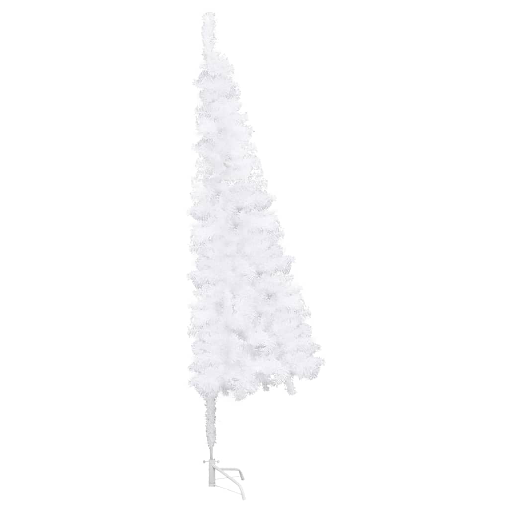 Artificial christmas tree for corner 240 cm pvc - white, 240 x 85 cm, 1 - number 4.