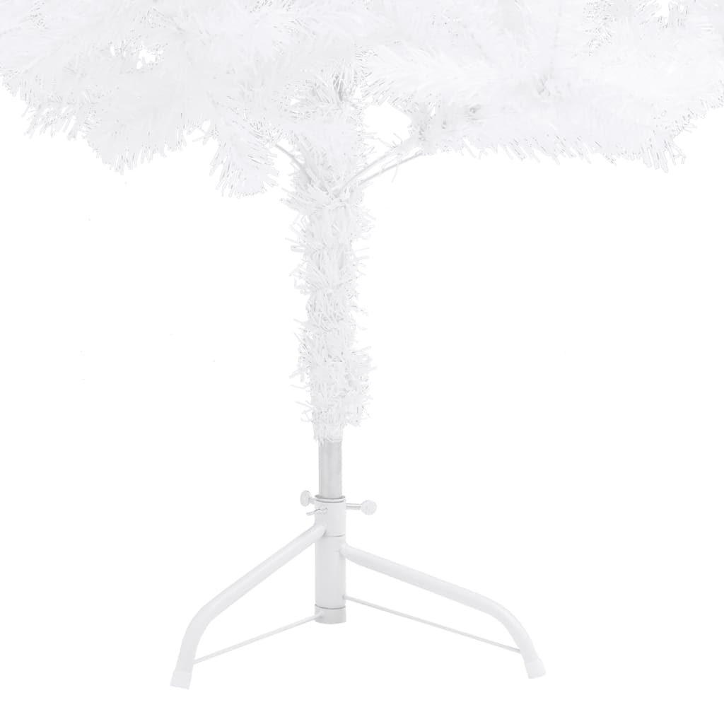 Artificial christmas tree for corner 240 cm pvc - white, 240 x 85 cm, 1 - number 7.