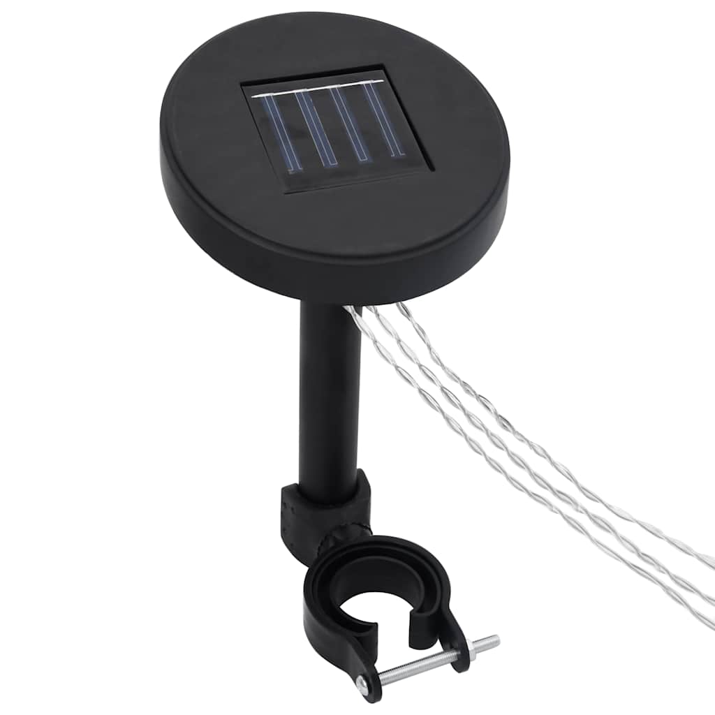 Pavilion with curtain and led light chains - gray -brown, 4 x 3 m - number 9.