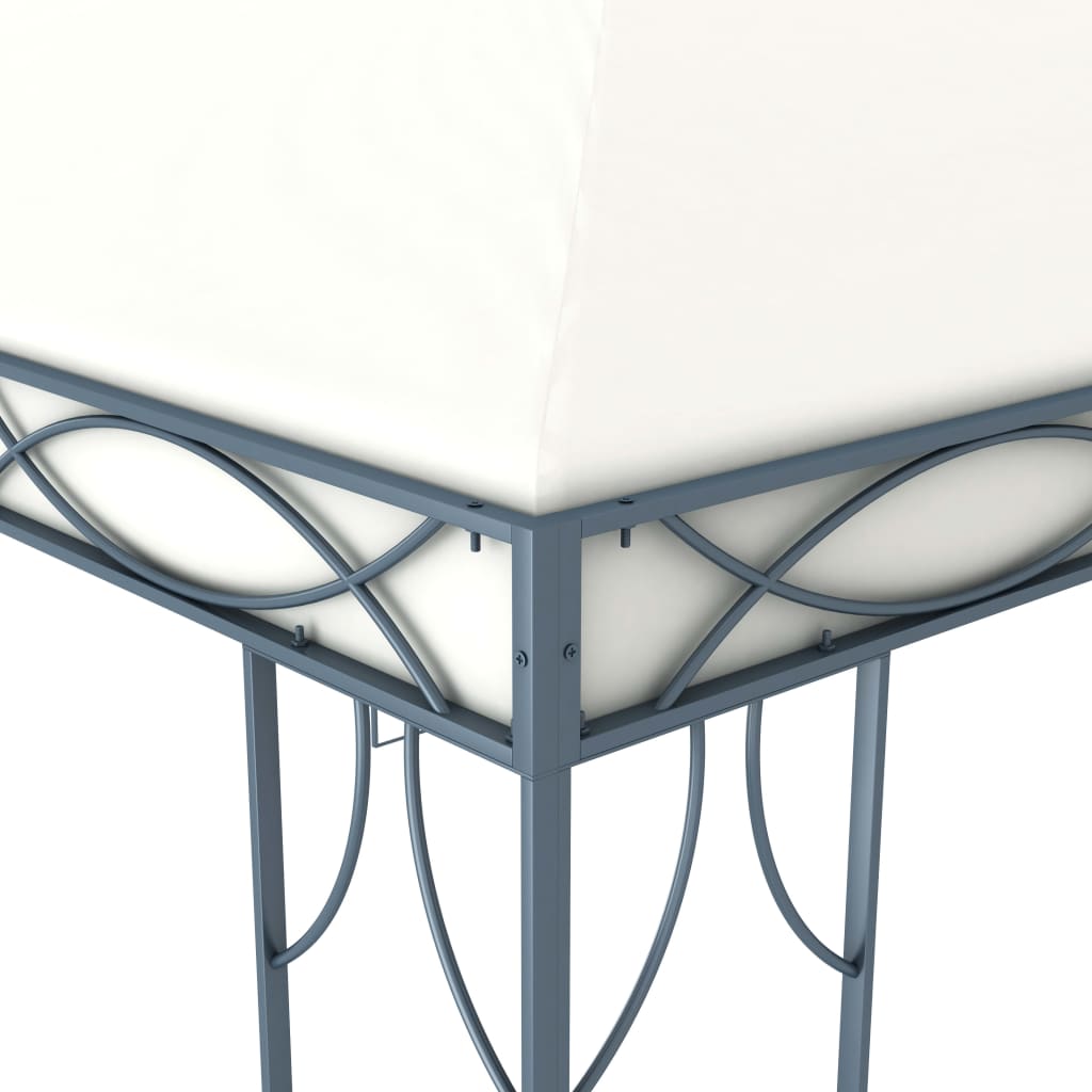 Pavillon med led-lyskæder cremefarvet - creme, 300 x 300 cm - number 5.