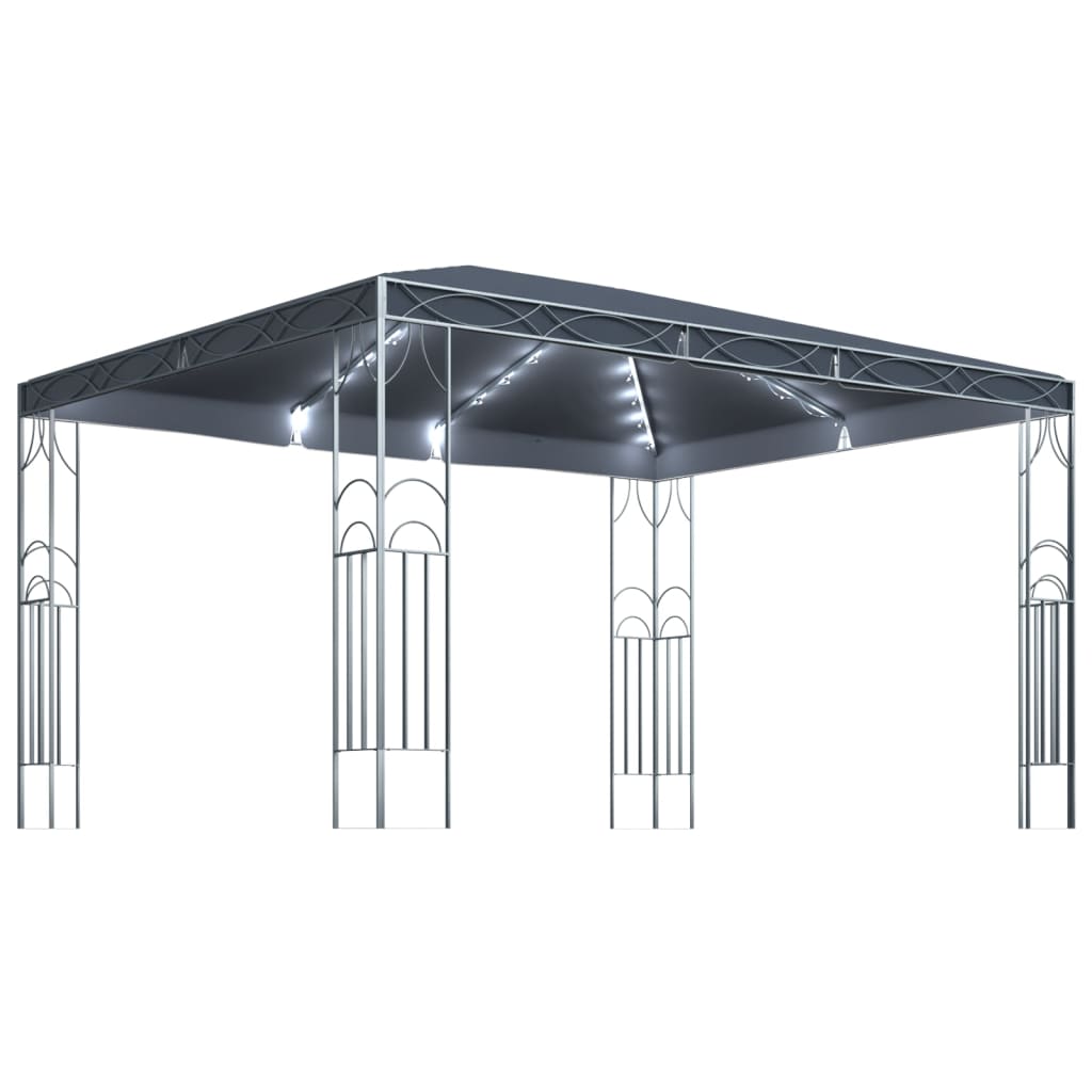 Padiglione con catene luminose a led - grigio antracite, 400 x 300 cm - number 2.