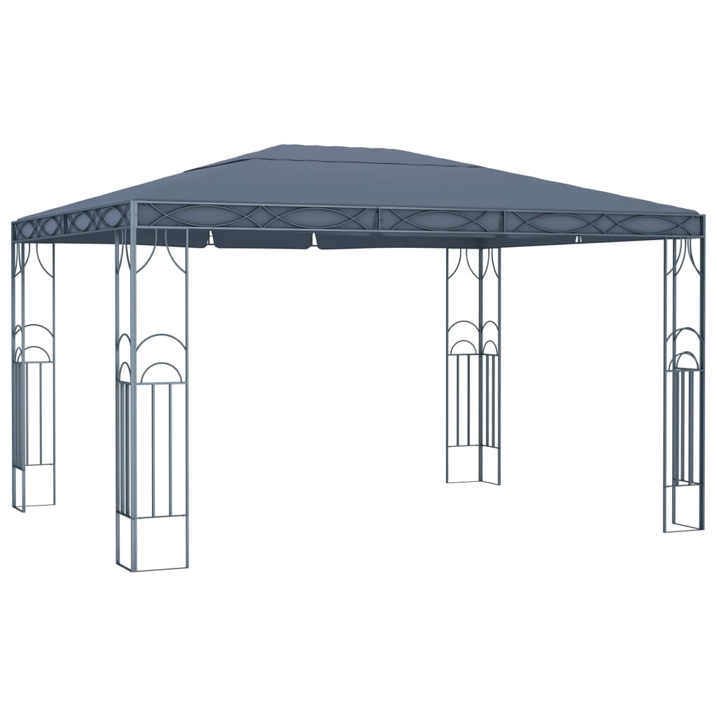 Padiglione con catene luminose a led - grigio antracite, 400 x 300 cm - number 3.