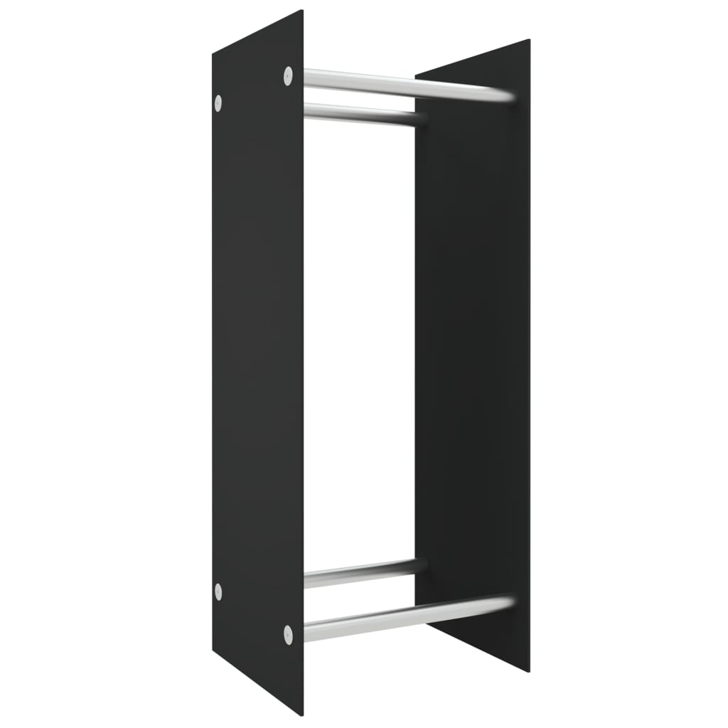 Firewood rack tempered glass - black, 40 x 35 x 100 cm - number 2.