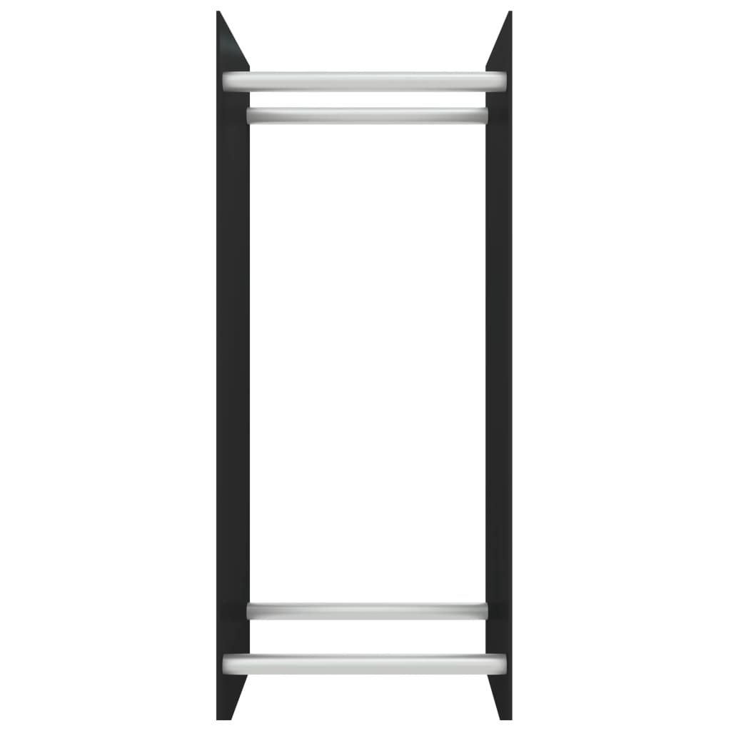 Firewood rack tempered glass - black, 40 x 35 x 100 cm - number 3.